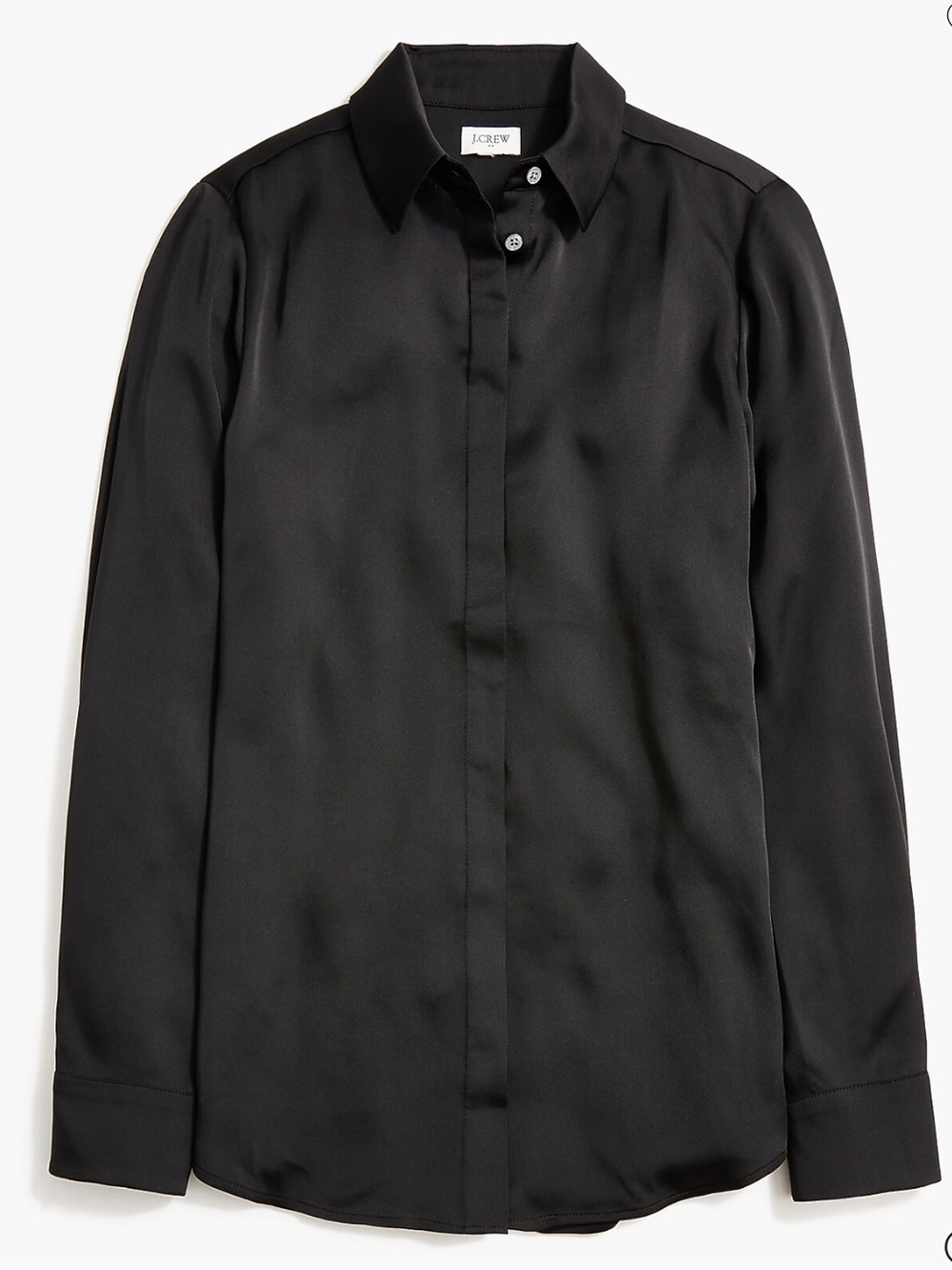 J. Crew Black Women's Long-Sleeve Button-Down Shirt